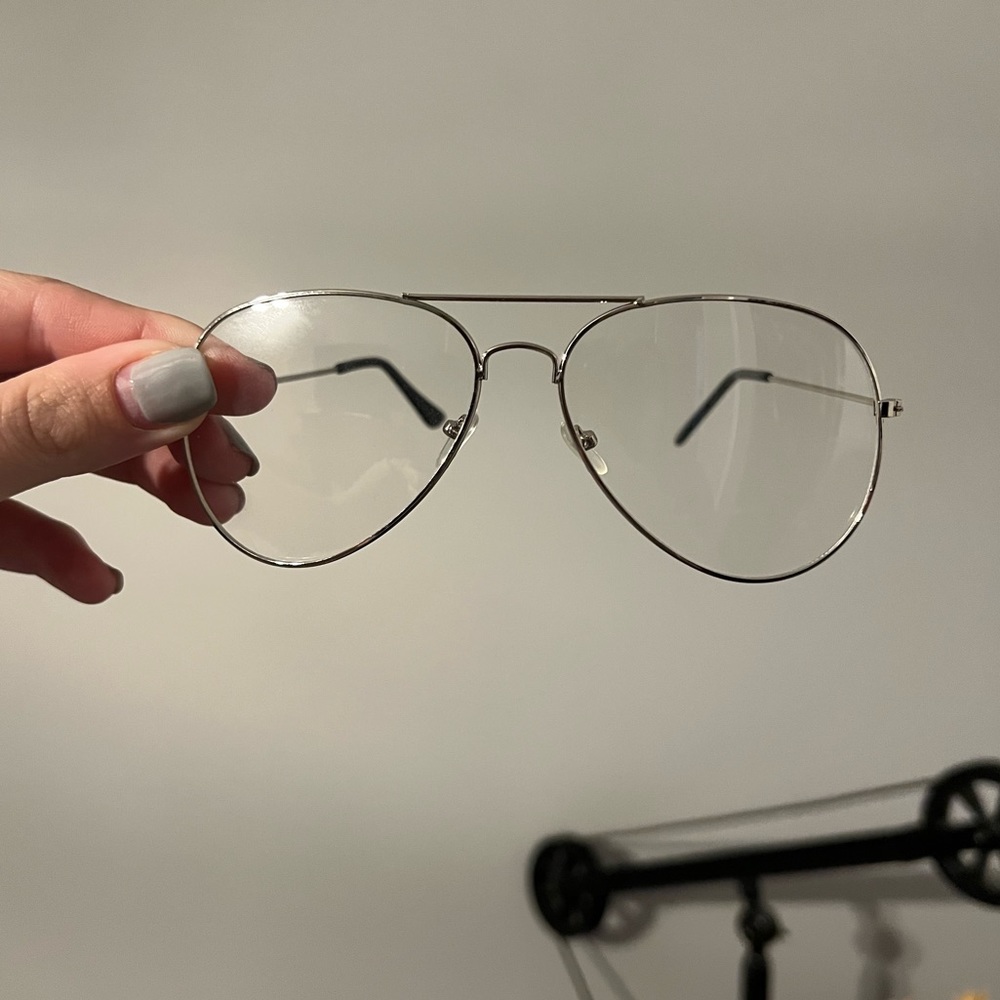 Clear, non-prescription glasses